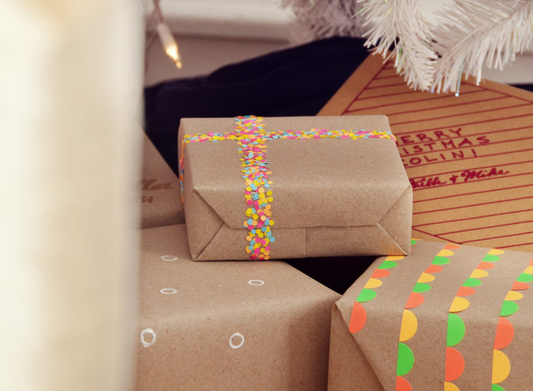 5 Ways To Wrap Gifts Using Office Supplies Curbly