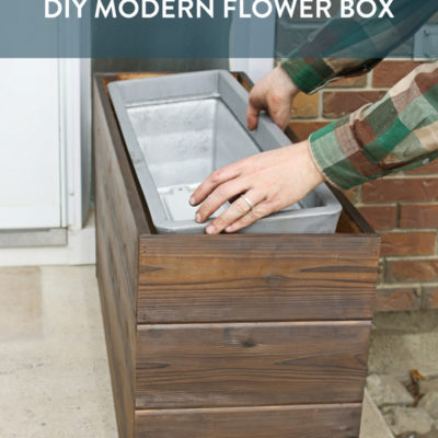 DIY Modern Flower Box