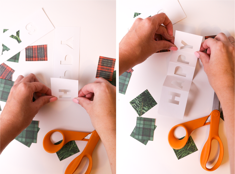 DIY Paper Holiday Accordion Banner