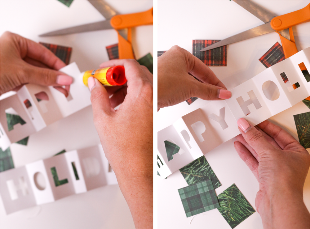 DIY Paper Accordion Holiday Banner