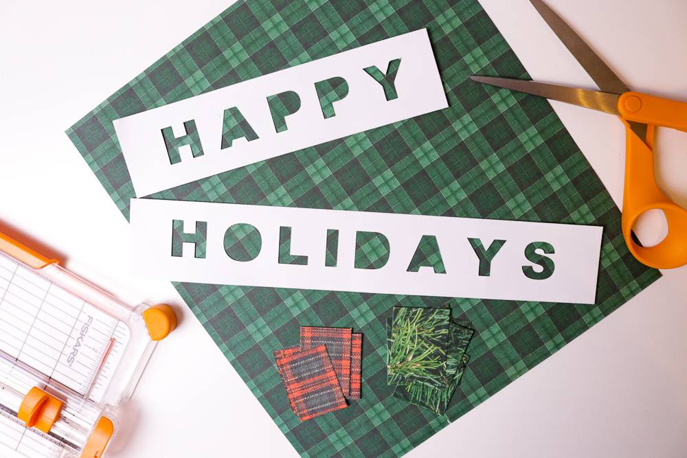 DIY Paper Holiday Accordion Banner