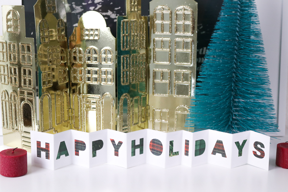 DIY Paper Holiday Accordion Banner