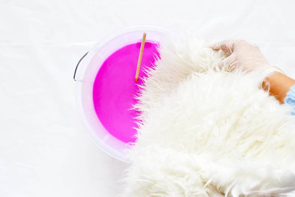 How To: Dye Faux Fur Pink and Make a Lampshade