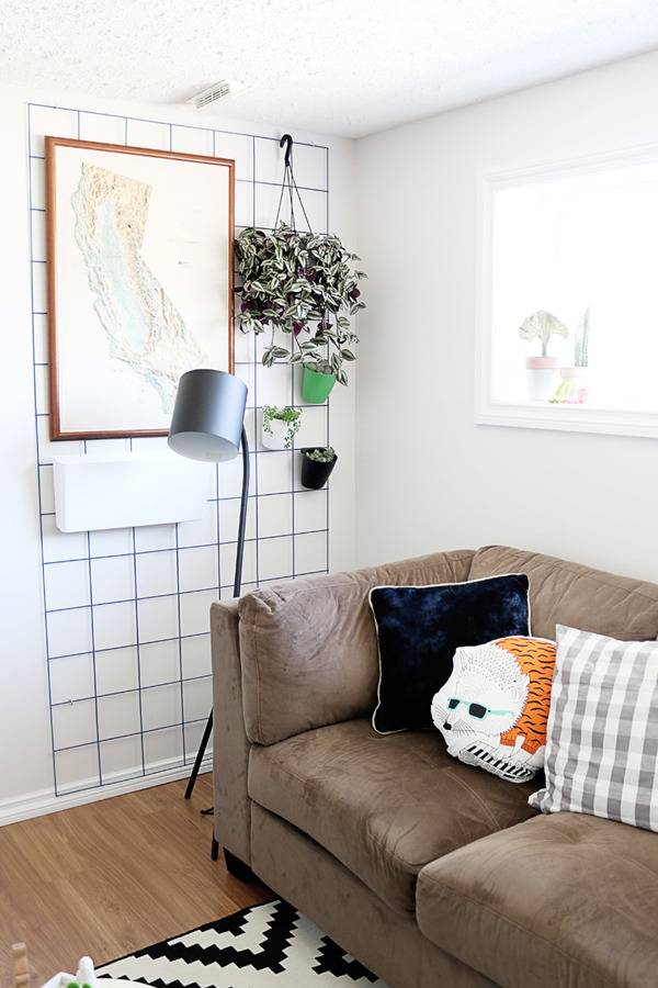 DIY Modern Wire Plant Hanger