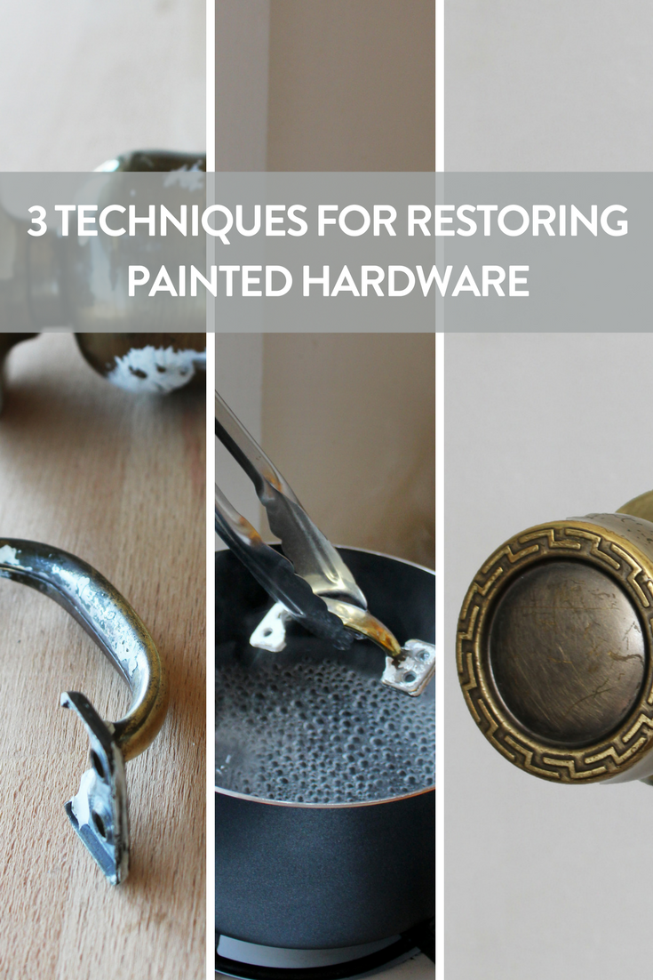 Three ways to remove paint from door knobs, hinges, and handles