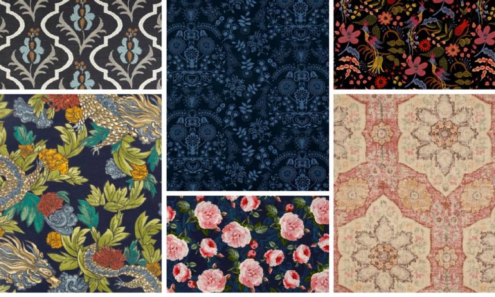 Floral Fabric Inspiration Board