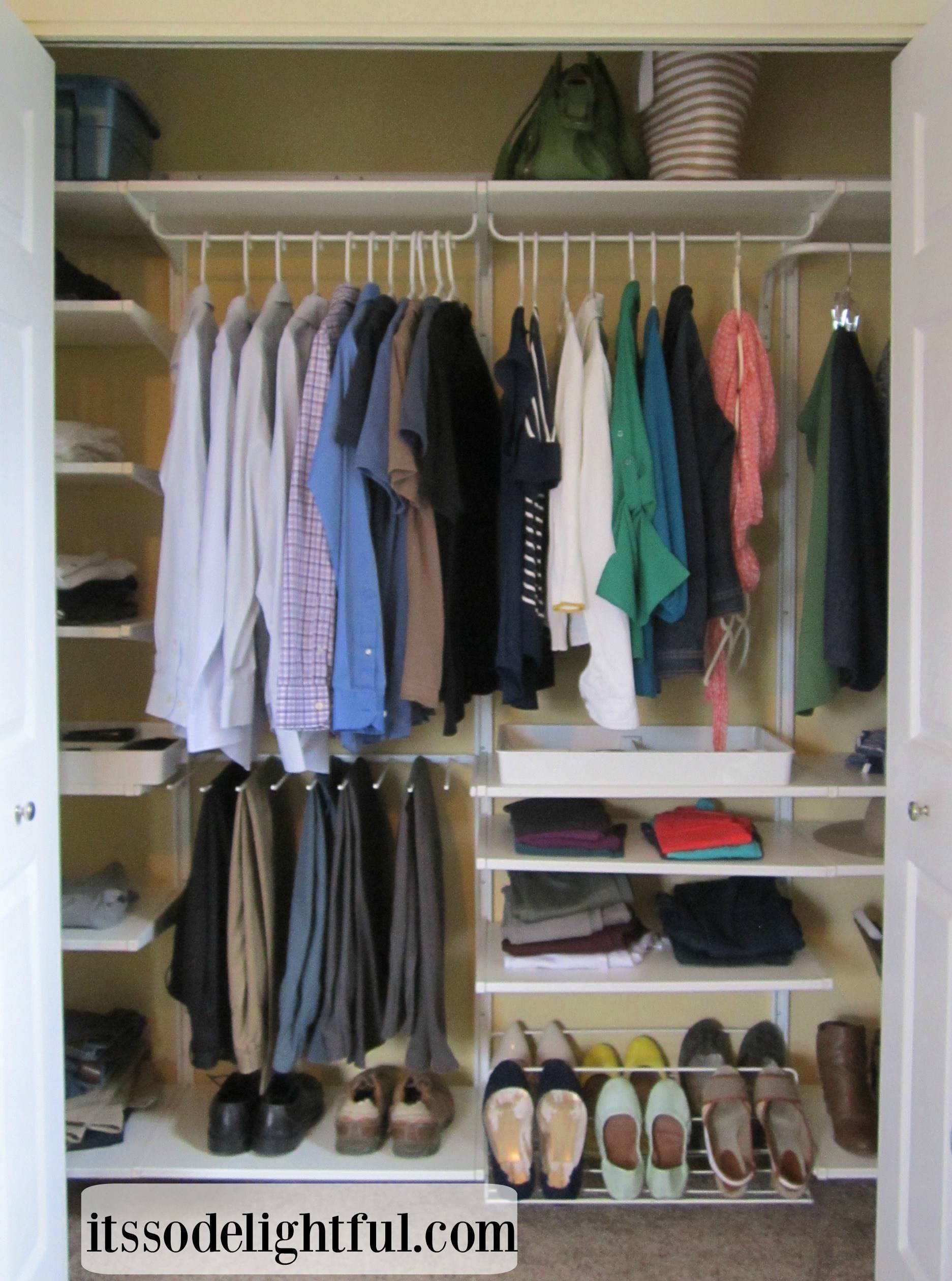 small closet organization