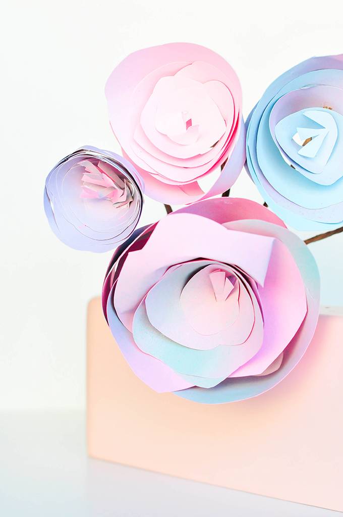 DIY paper rose flower