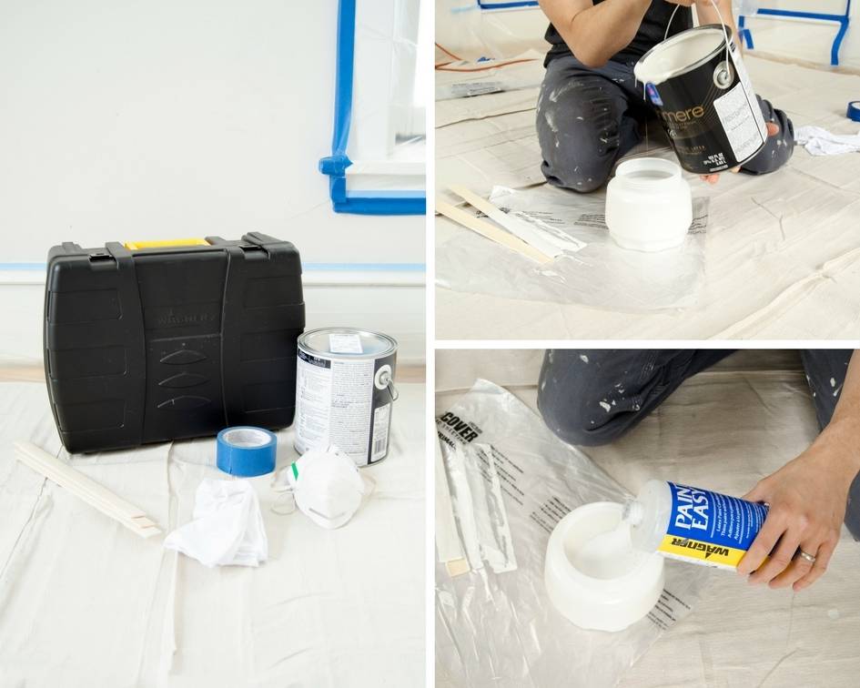 Using a Paint Sprayer to Paint a Room