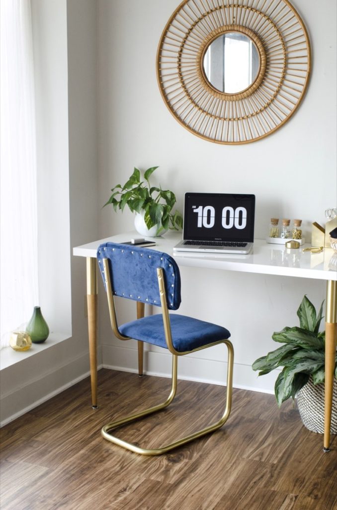 Picture of Painting Metal Chairs - How To Fix up and Reupholster an Old Side Chair
