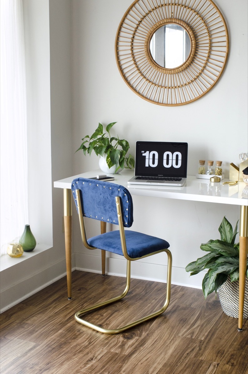 Painting metal chairs - Office chair makeover