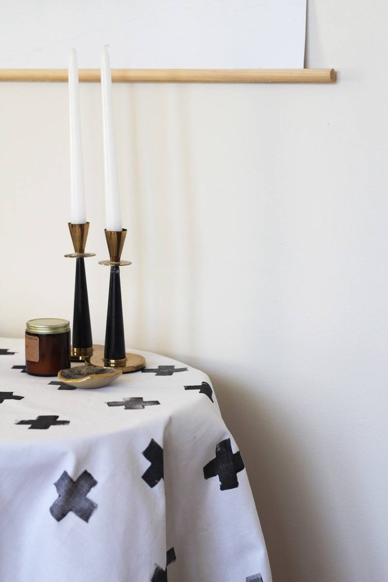 How to stamp a tablecloth