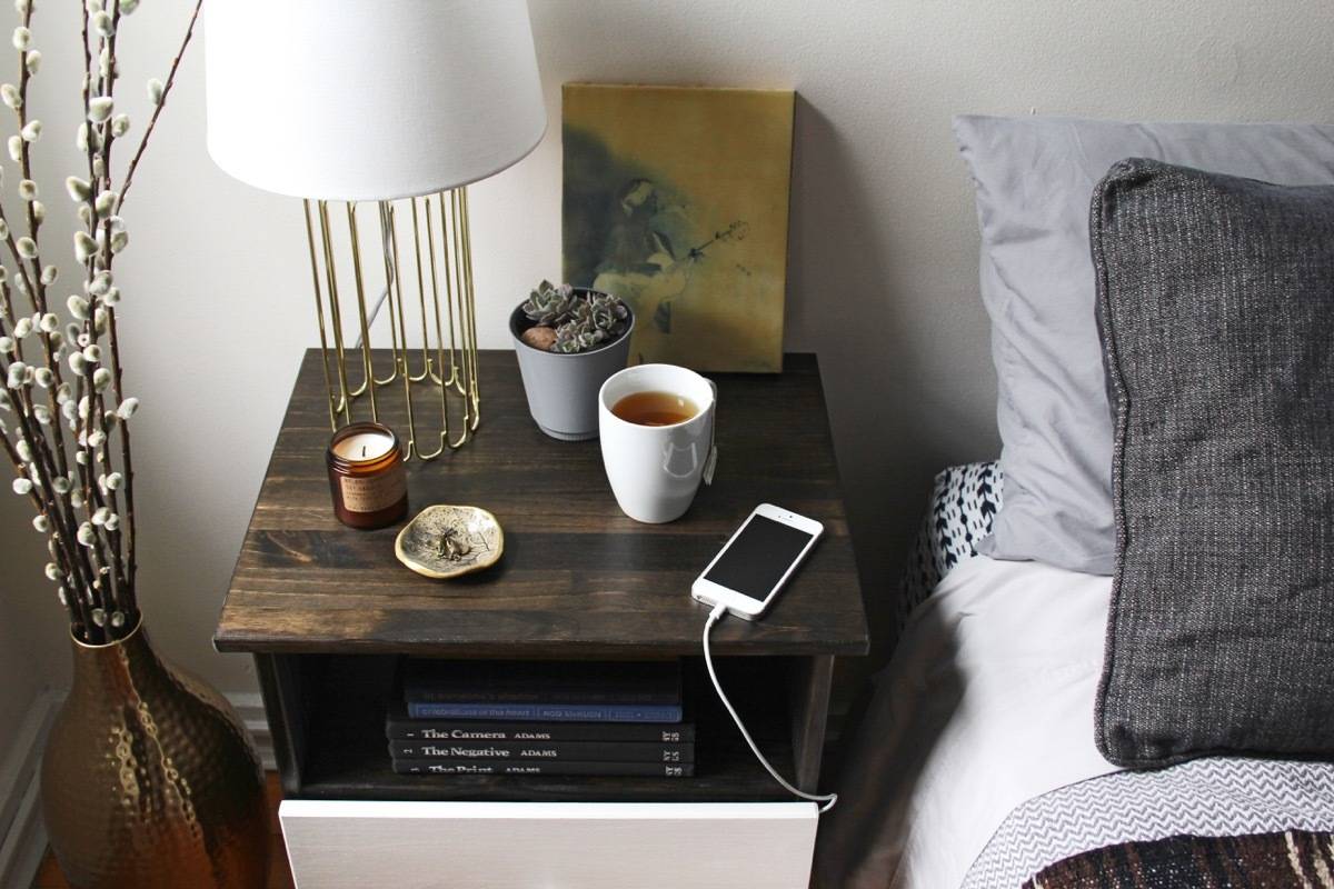 IKEA Hack: Tarva Nightstand Gets Tech-Friendly