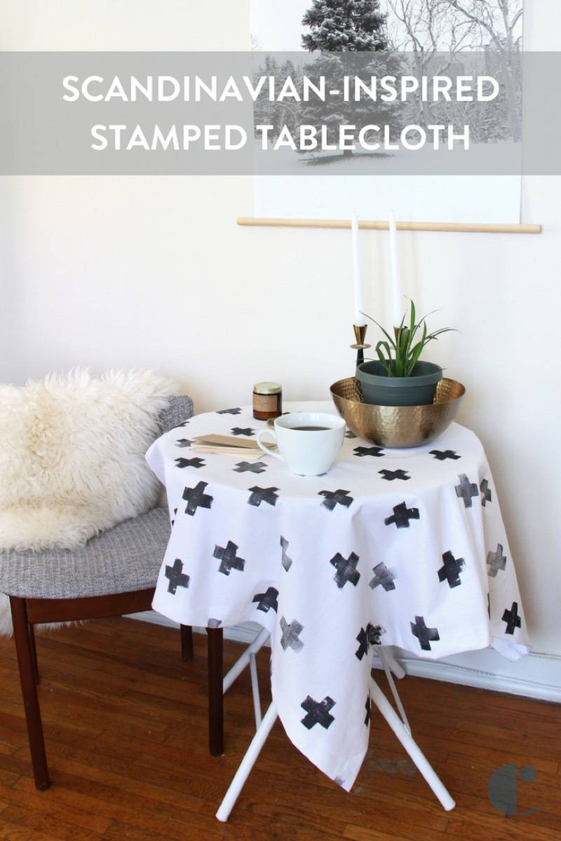 Scandinavian-Inspired Tablecloth DIY