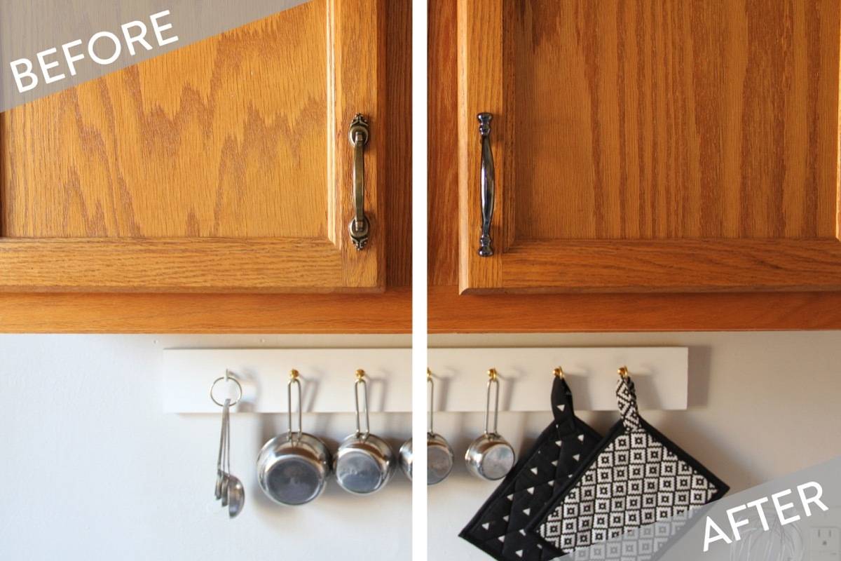 Changing cabinet pulls and knobs is a quick way to put your own stamp on a rental property