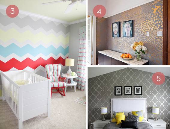 DIY painted walls.