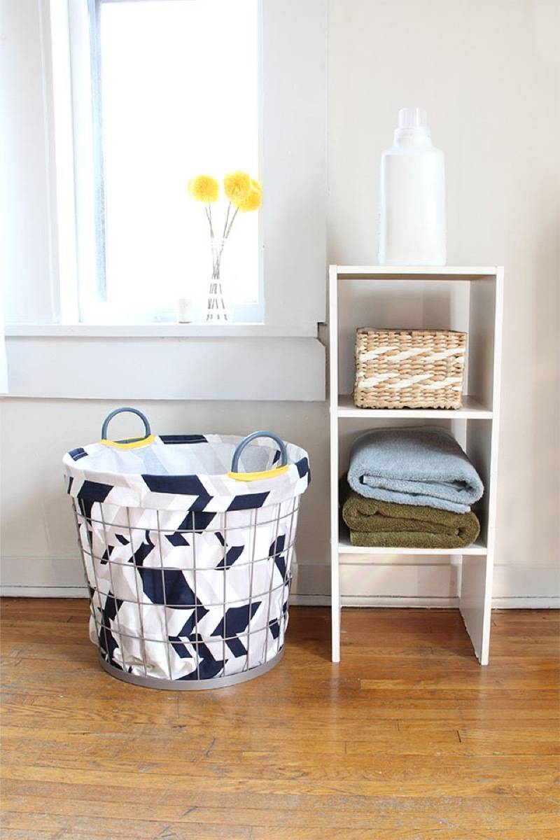 99 ways to use fabric to decorate your home | How to make a basket liner