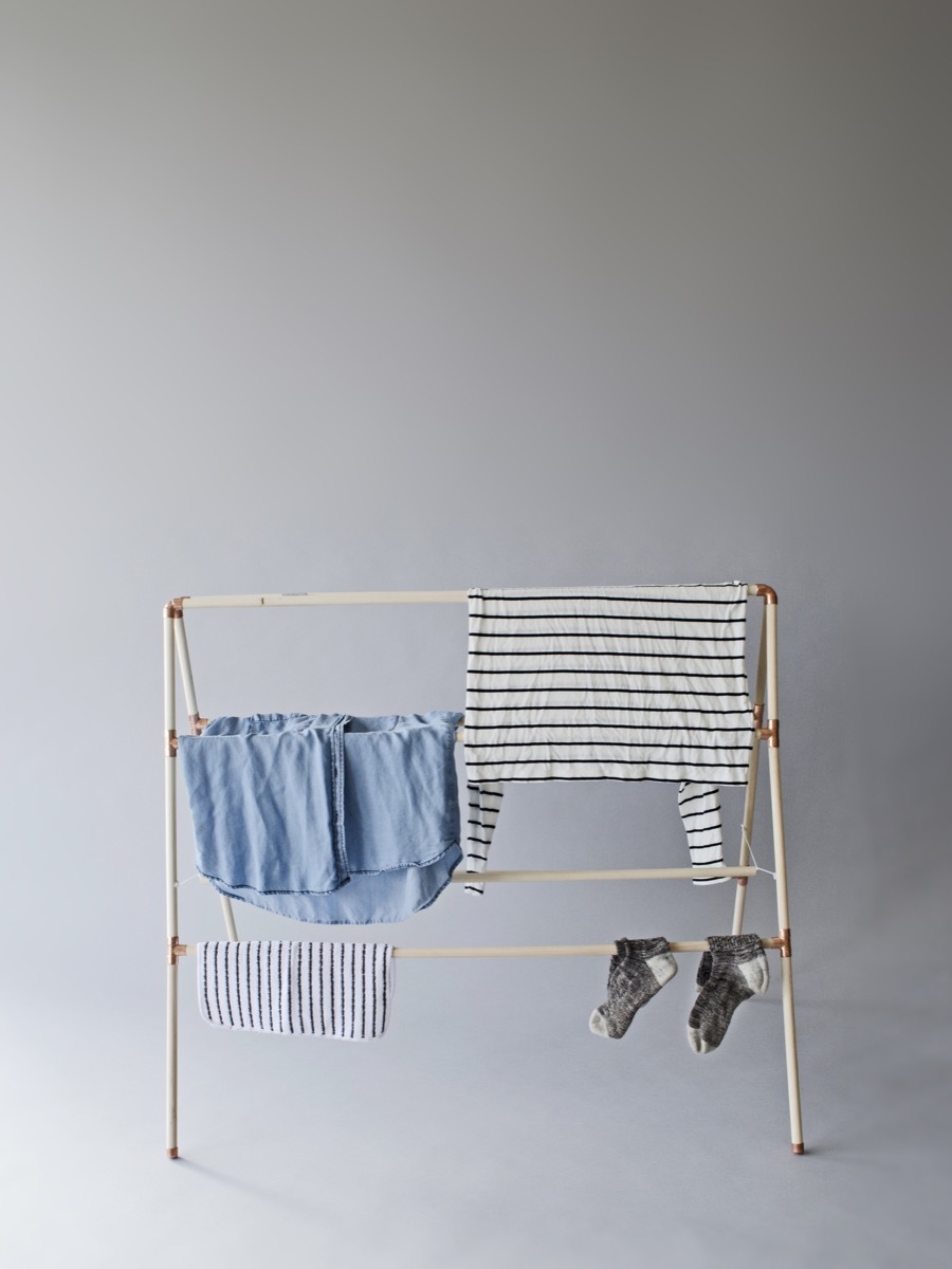Make This Diy Minimal Clothes Drying Rack, Wooden Drying Rack Plans