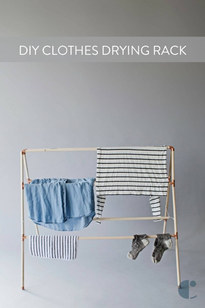 Make This: Minimal Clothes Drying Rack