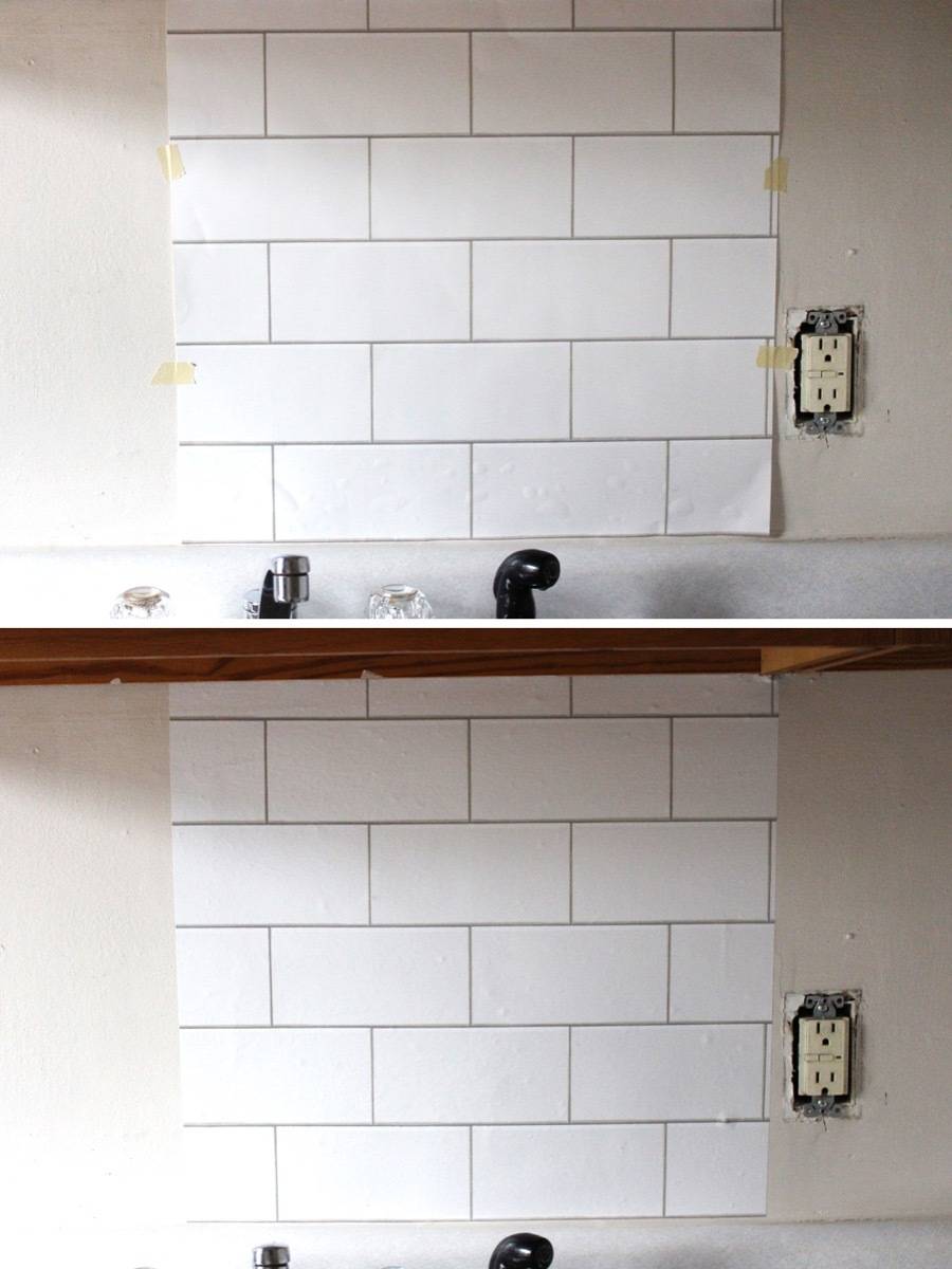 How to install removable wallpaper into your rental kitchen: Step 2