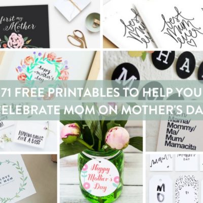The ultimate roundup of free Mother's Day printables. We've got you covered with cards, prints, tags, and more!