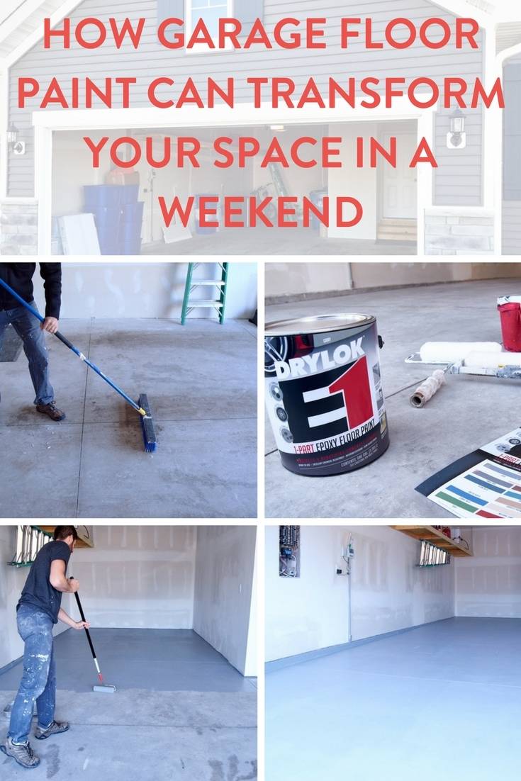 How to transform your garage floor in a weekend!