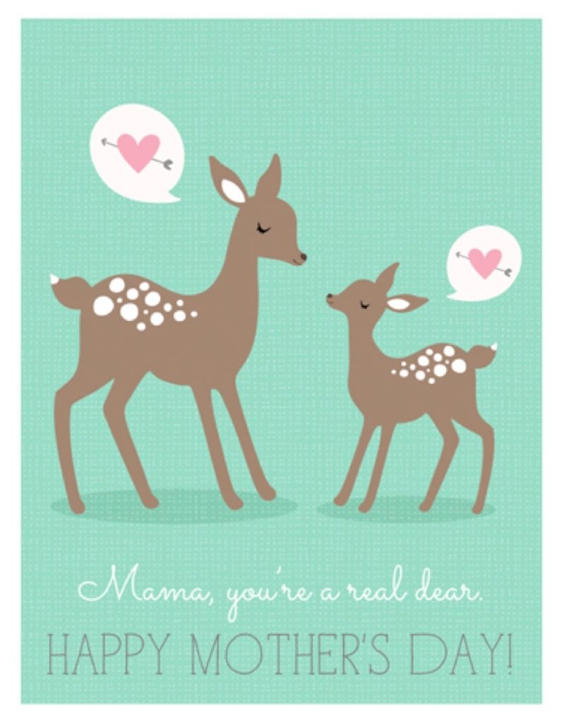 71 Last-Minute Mother's Day Printables: Card by Catch my Party