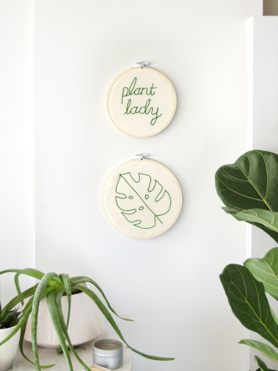How to embroidery easy wall art using our new favorite tool!