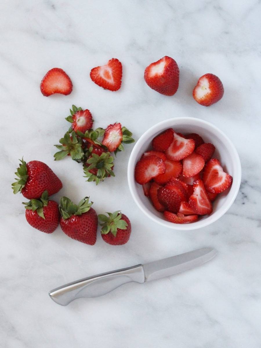 Strawberries and blueberries mix for a colorful Independence Day treat!