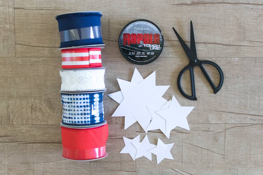 4th of July! Patriotic Ribbon Photo Backdrop