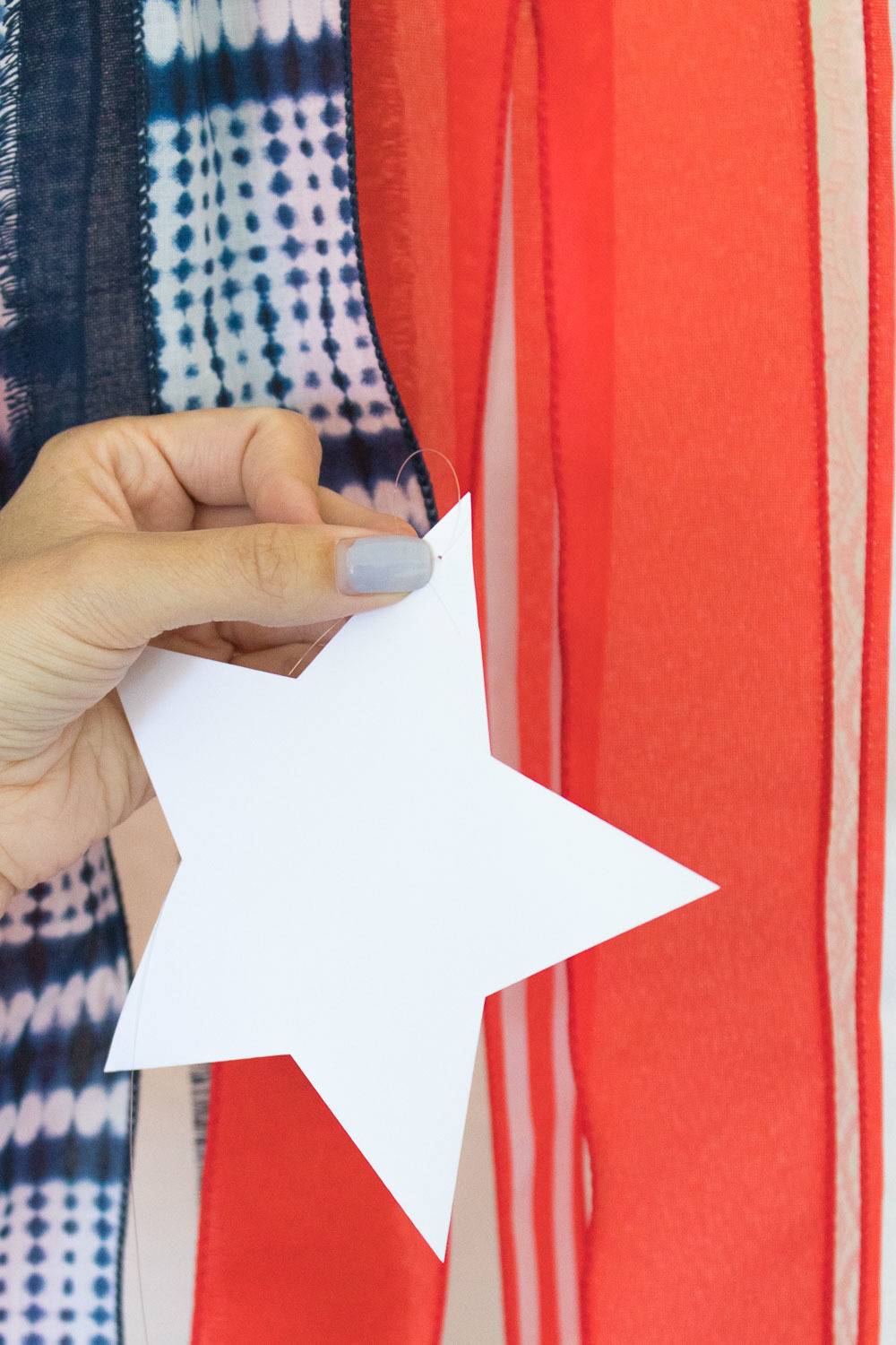 4th of July! Patriotic Ribbon Photo Backdrop