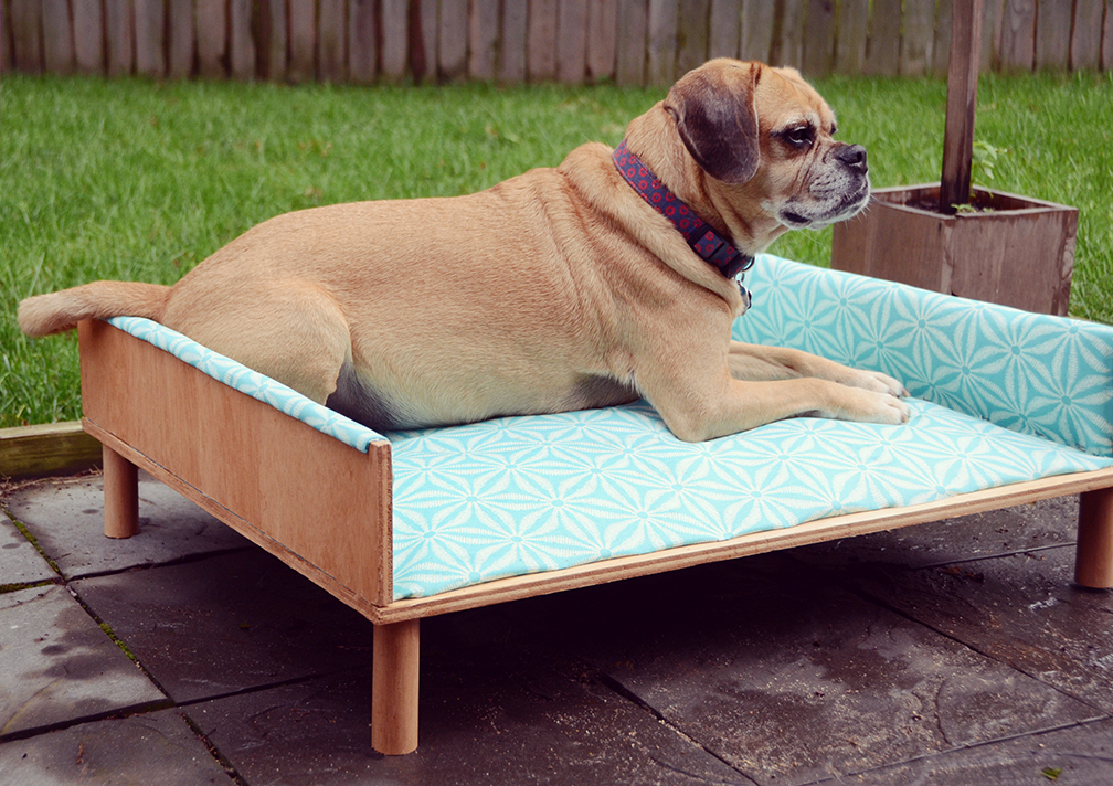 DIY Upholstered Outdoor Dog Bed