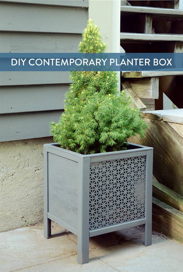 DIY Contemporary Planter Box