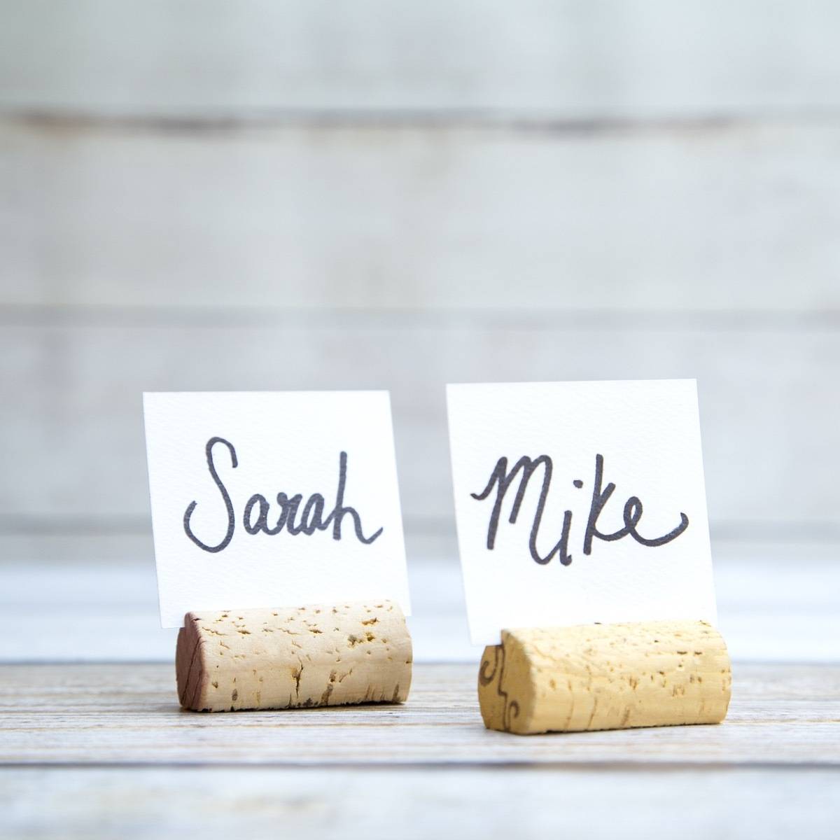 Four Wine Cork Projects: Place Card Holders