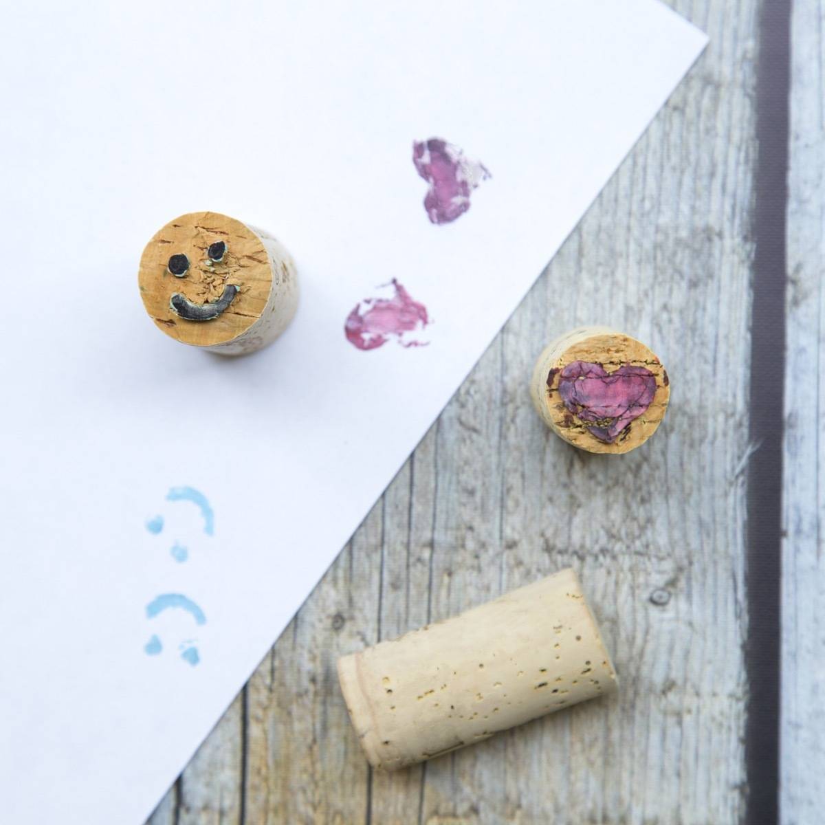 Four Wine Cork Projects: Personalized Stamps