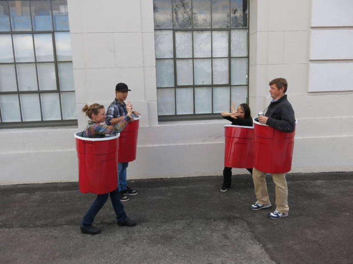 Beer pong group costume