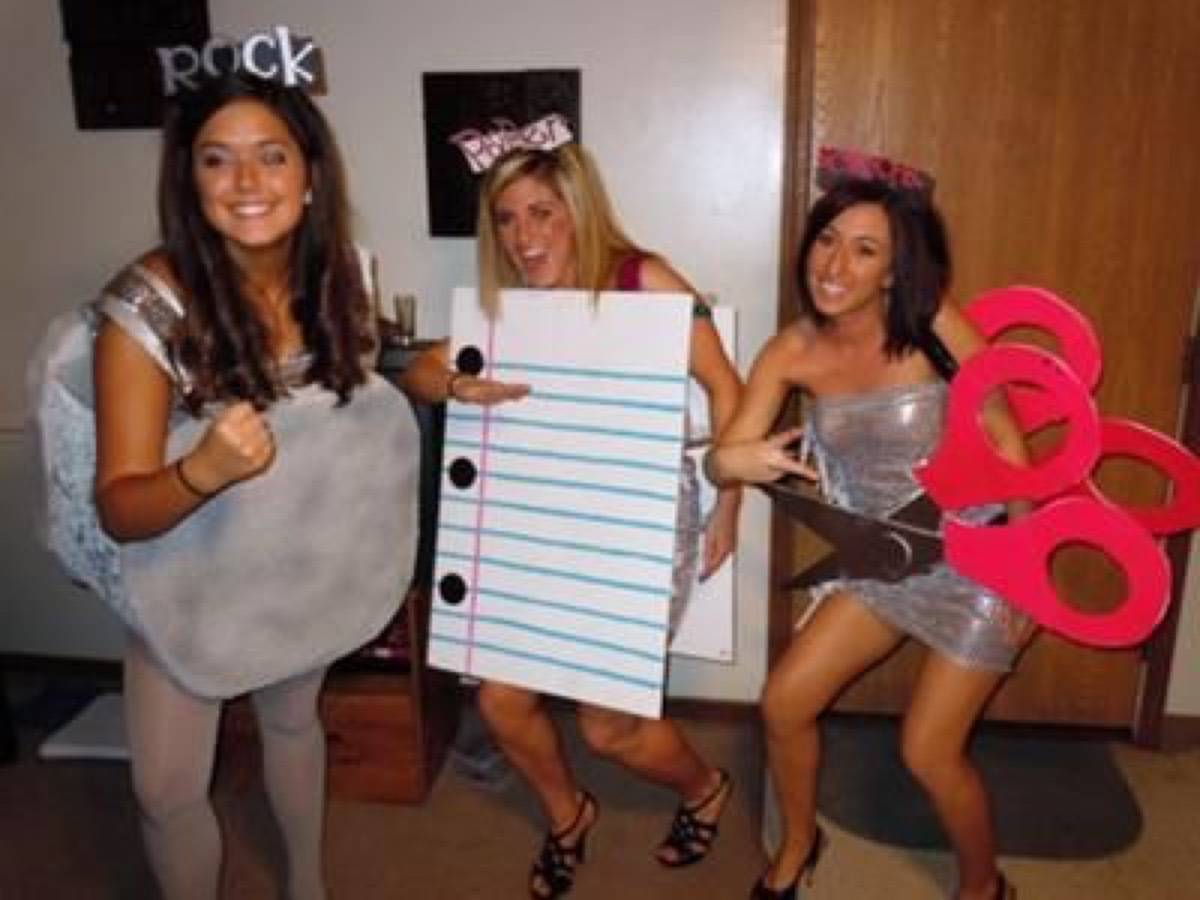 Rock, paper, scissors costume