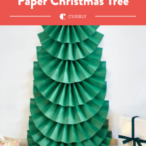 DIY Life-Sized Folded Paper Christmas Tree