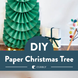 DIY Life-Sized Folded Paper Christmas Tree