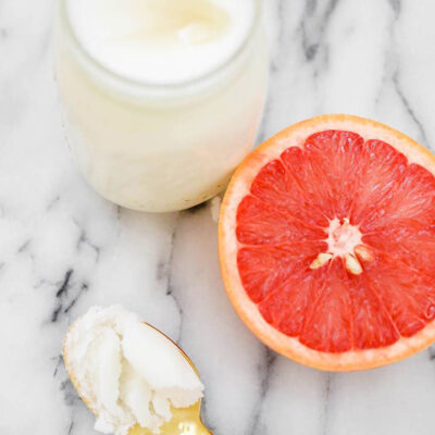 grapefruit and homemade skincare.