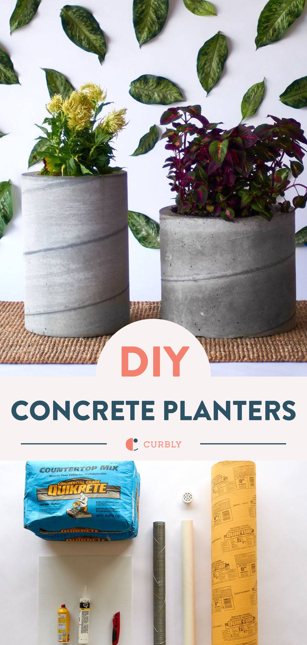 How To Create Your Own DIY Round Planter Made With Cement