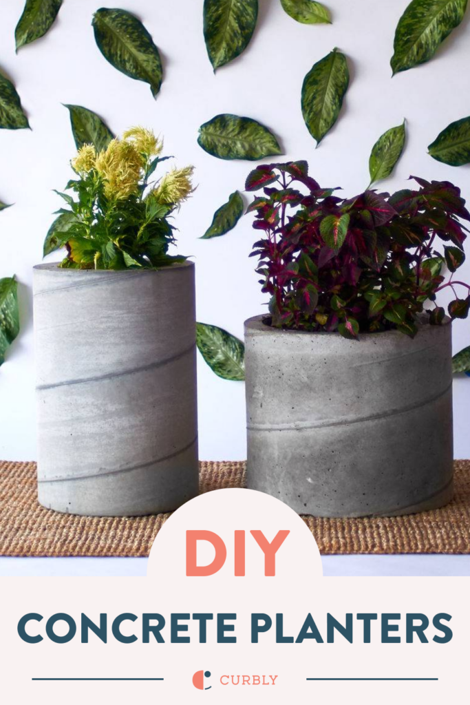 diy concrete planters tutorial