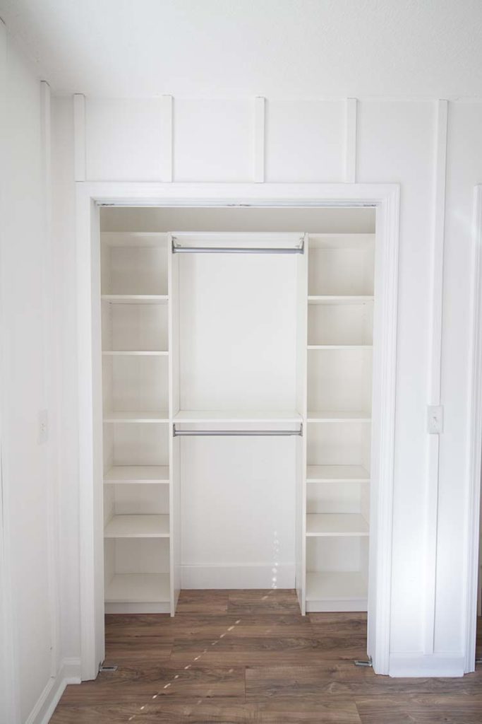 IKEA Billy bookcase closet hack