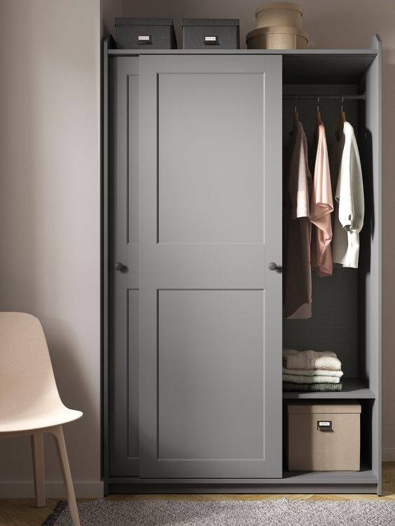 IKEA HAUGA wardrobe with sliding doors