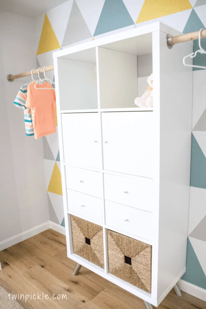 Ikea Kallax closet hack