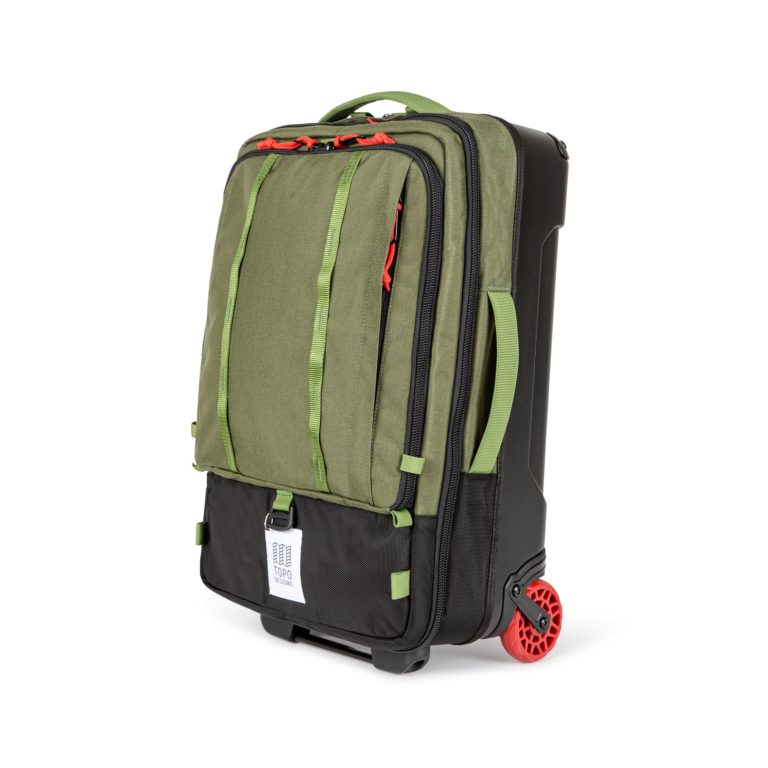 topo cute luggage roller pack in green