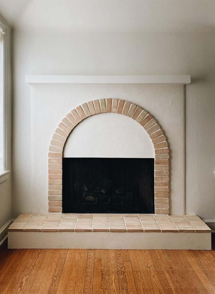 Archway brick fireplace from Cle Tiles