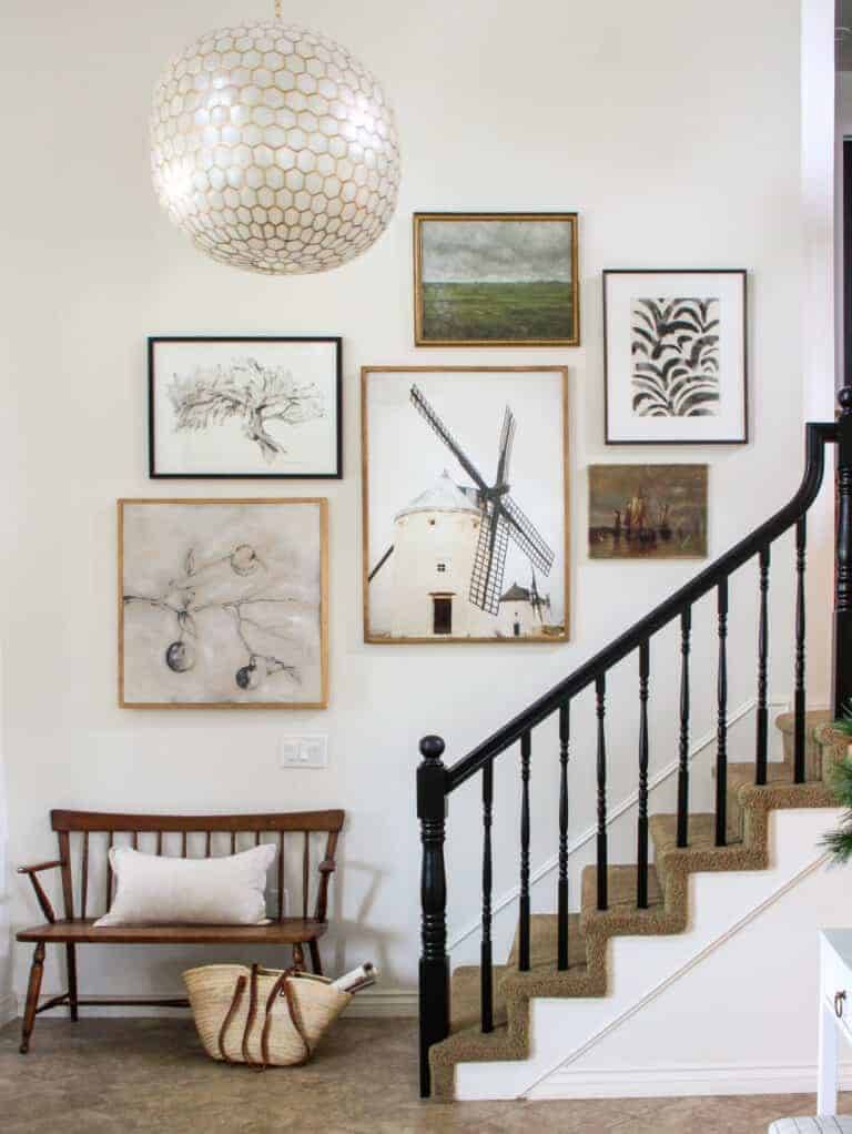 Perfect staircase gallery from Wildflower Home. 