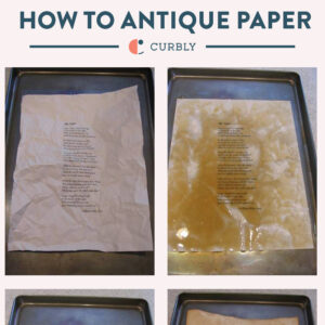how to antique paper