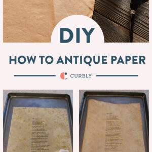 how to antique paper